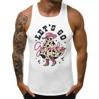 Lets Go Ghouls Cow Ghost Halloween Men Women Funny Gift Men Tank Top Daily Basic Casual Graphic - Thegiftio UK