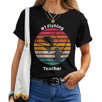 1 Fishing Teacher Fathers Day Women T-shirt - Thegiftio UK
