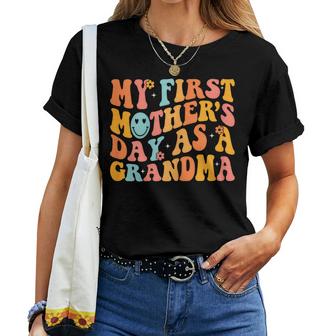 My First Mothers Day As A Grandma Mothers Day 2023 Grandma  Gift For Womens Women Crewneck Short T-shirt