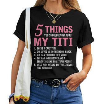 5 Things You Should Know About My Titi Funny Grandma Women T-shirt - Seseable