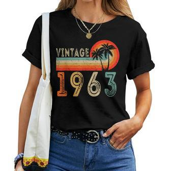 60 Year Old Vintage 1963 Made In 1963 60Th Birthday Women T-shirt | Mazezy