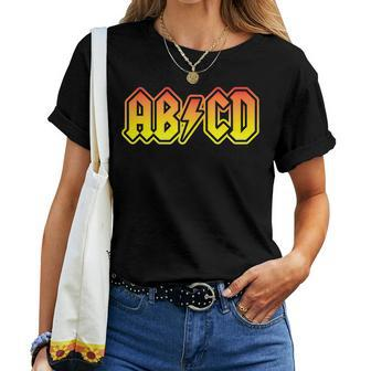 Abcd Back To School Teacher Student Women T-shirt - Thegiftio UK