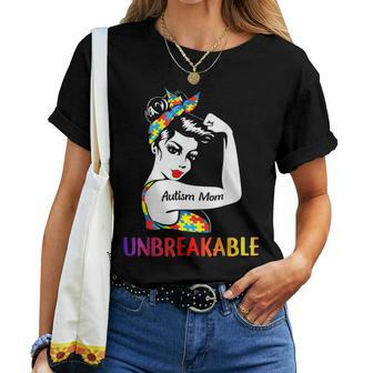 Autism Mom Unbreakable Autism Awareness Women T-shirt | Mazezy CA
