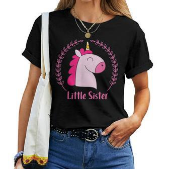 Awesome Little Sister Unicorn Kids Women T-shirt | Mazezy