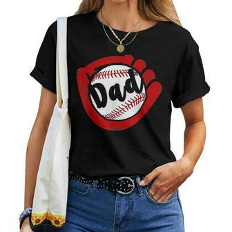 Baseball Dad T For Baseball Softball Mom Women T-shirt | Mazezy