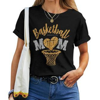 Basketball Mom Leopard Basketball Senior Mom 2023 Mother Day Women T-shirt | Mazezy