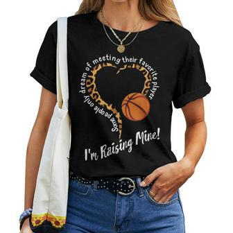 Basketball Mom Mothers Day Raising Favorite Player Leopard V2 Women T-shirt - Seseable