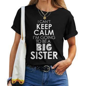 Best Big Sister T Older Sibling Pregnancy Announcement Women T-shirt | Mazezy UK
