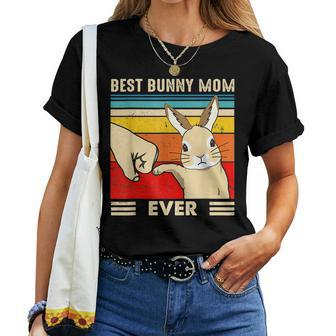 Best Bunny Mom Ever Rabbit Easter Day Women T-shirt Casual Daily Basic Unisex Tee | Mazezy