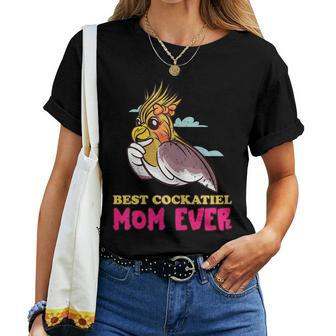Best Cockatiel Mom Ever Mother Cockatiel Owner Cockatoo Women T-shirt - Seseable
