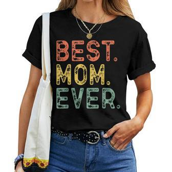 Best Mom Ever Funny Gift Retro Vintage Christmas Women T-shirt - Seseable