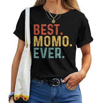 Best Momo Ever Retro Vintage Unique Gifts For Momo Women T-shirt - Seseable