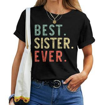 Best Sister Ever Cool Vintage Christmas Women T-shirt | Mazezy