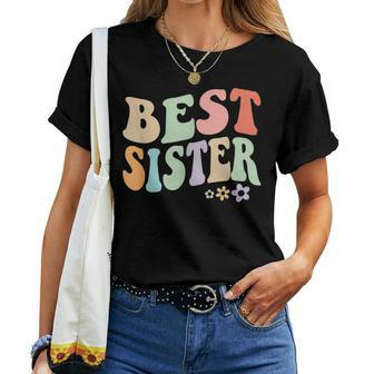 Best Sister Vintage Floral For Cool Sisters Women T-shirt | Mazezy