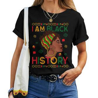 I Am Black History Proud Black Strong Women Girl Junenth Women T-shirt - Seseable