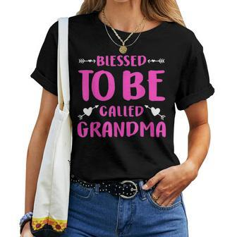 Blessed To Be Called Grandma Mothers Day Gift Women Mama Women T-shirt - Seseable