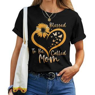 Blessed To Be Called Mom Cute 2023 Sunflower Women T-shirt | Mazezy