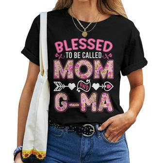 Blessed To Be Called Mom And G-Ma Women T-shirt | Mazezy