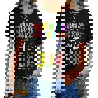 Born On March 14 Happy Pi Day Birthday Math Teacher Kids Women T-shirt | Mazezy