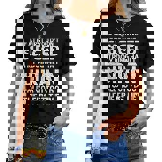 Brian Name Personalized Birthday Christmas Joke Women T-shirt | Mazezy