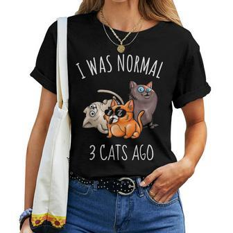 Cat S Women Funny Cat Mom Dad Crazy Cat Lady Gift Women T-shirt - Seseable