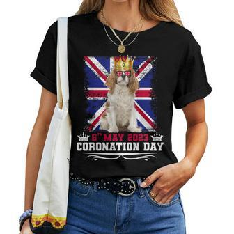 Cavalier King Charles Women Dog Lover Coronation Day Women T-shirt | Mazezy