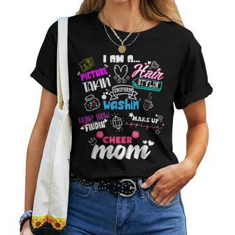 Cheerleading Mom For Cheer Moms Cheer Squad Cheer Mom Women T-shirt | Mazezy