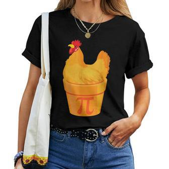 Chicken Pot Pie Pi Day Mathematician Math Women T-shirt | Mazezy DE