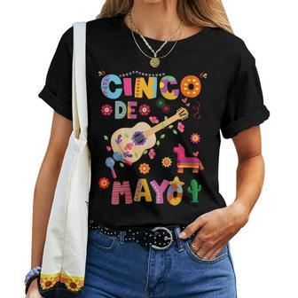 Cinco De Mayo Mexican Fiesta 5 De Mayo Gift For Womens Women Crewneck Short T-shirt - Thegiftio UK