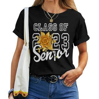Womens Class Of 2023 Seniors 23 Senior Graduation Ceremony Or Party Women T-shirt | Mazezy