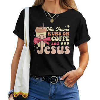 Women Coffee Christian Mom T Casual Tops Women T-shirt | Mazezy