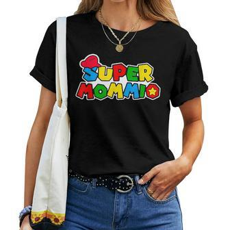 Cool Supermommio Mom Mommy Mother Video Game Lovers Women T-shirt | Mazezy