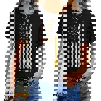 Craft Beer American Flag Usa 4Th July Brewery Women T-shirt | Mazezy