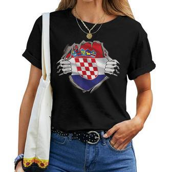 Croatia Flag Croatian Pride Men & Women Women T-shirt | Mazezy