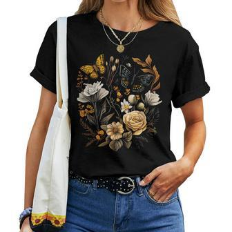 Cute Cottagecore Floral Wildflower Aesthetic Girls Graphic Women T-shirt | Mazezy