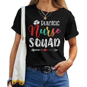 Cute Dialysis Nurse Squad Nurses Matching Women T-shirt | Mazezy