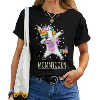 Womens Cute Mother Unicorn Mom Mother Day Mommycorn Women T-shirt | Mazezy