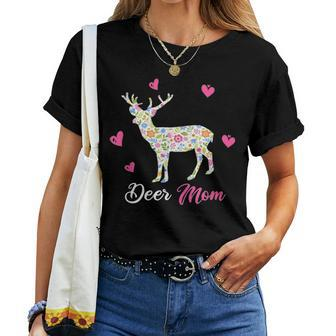 Deer Mom Funny Animal Gift For Mothers Day Women T-shirt - Seseable