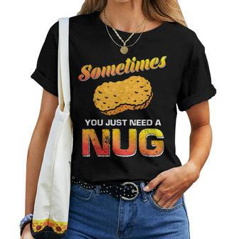 Delicious Fast Food Lover Foodie Chicken Nugget Women T-shirt | Mazezy DE