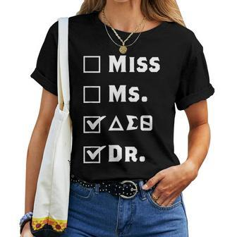 Delta Doctor Physician Sorority Sigma Sisterhood Theta Women T-shirt | Mazezy