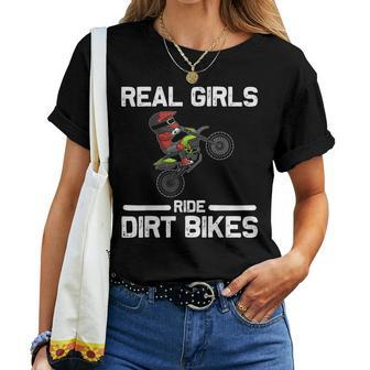 Dirt Bike Women Mom Motocross Rider Biker Racer Women T-shirt | Mazezy