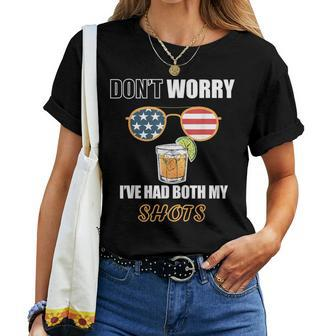 Dont Worry Ive Had Both My Shots Tequila Vaccination Women T-shirt | Mazezy