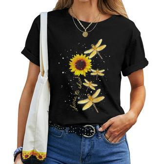 Dragonfly Sunflower Teacher Growth Mindset Choose To Shine Women T-shirt | Mazezy AU