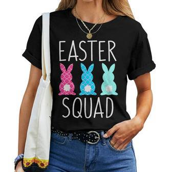 Easter Squad Bunnies Rabbit Family Matching Mom And Daughter Women T-shirt | Mazezy