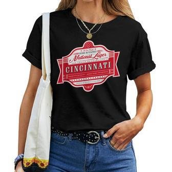 Faded Cincinnati Beer Label - Cincinnati Pride Women T-shirt | Mazezy