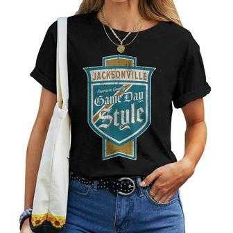 Faded Jacksonville Beer Label - Jacksonville Pride Women T-shirt | Mazezy