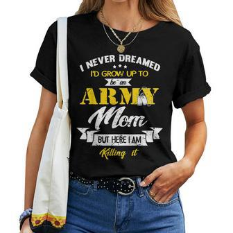 Family 365 Army Mom Military Mother Women T-shirt | Mazezy
