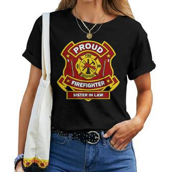Firefighter Sister In Law T Women T-shirt | Mazezy