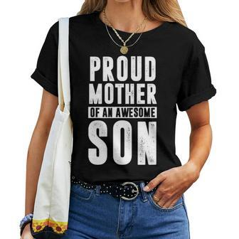 Freaking Awesome Pride Proud Mother Of An Awesome Son Women T-shirt - Seseable