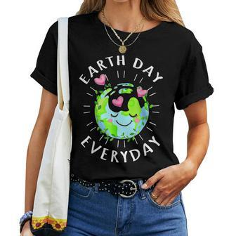 Fun Earth Day Everyday Protect Our Planet Save Mother Earth Women T-shirt | Mazezy